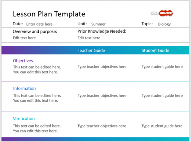 modelo do powerpoint - plano de aula simples