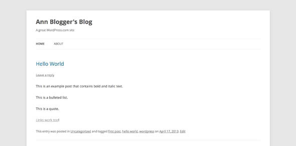 Blogger vs. WordPress.com: uma comparação completa wordpress post1