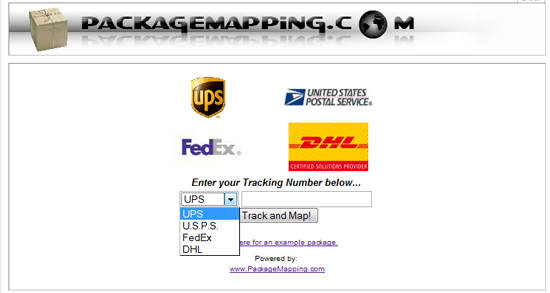 Rastrear encomendas de UPS, USPS, FedEx e DHL