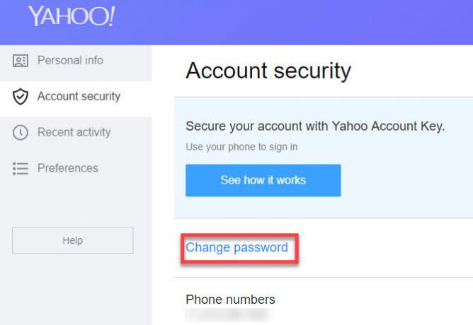 dicas de segurança da conta de e-mail do Yahoo
