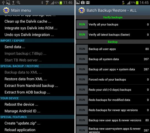 titânio backup android