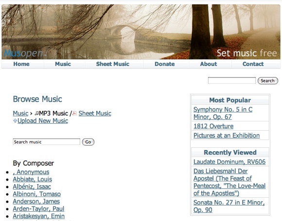 Os 10 principais sites para ouvir música clássica MusOpen