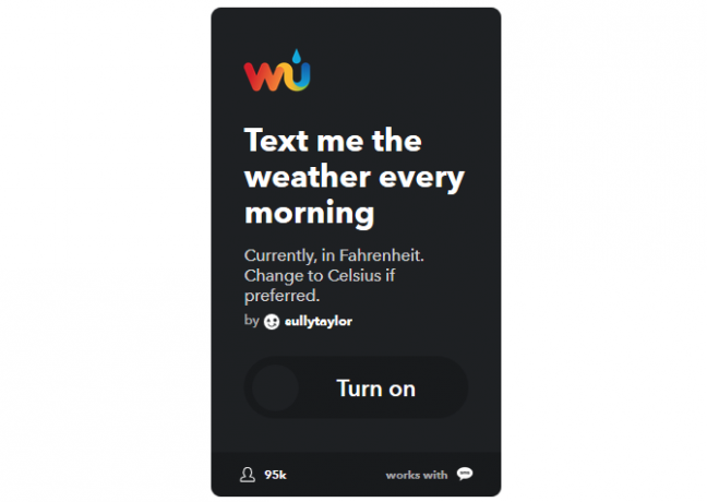 O melhor guia IFTTT: use a ferramenta mais poderosa da Web como um Pro 3IFTTT TextWeather