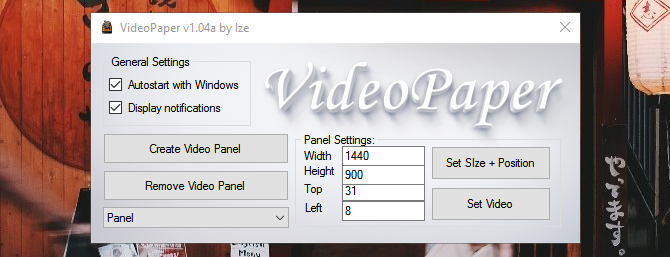 videopaper_window