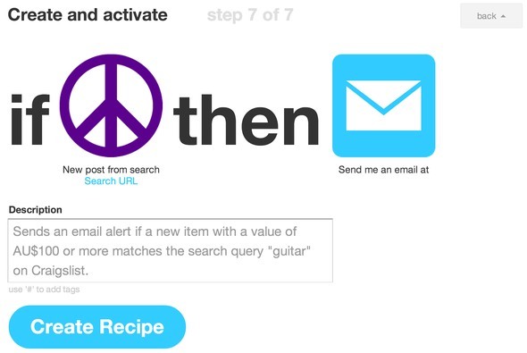 ifttt recipes