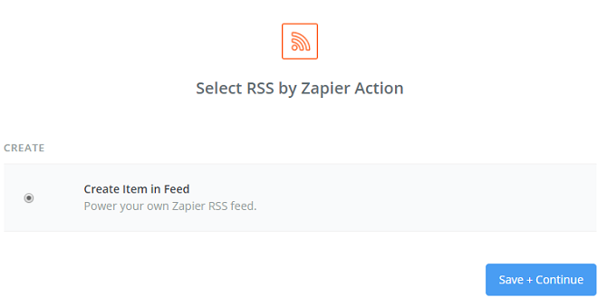 rss por zapier criar item