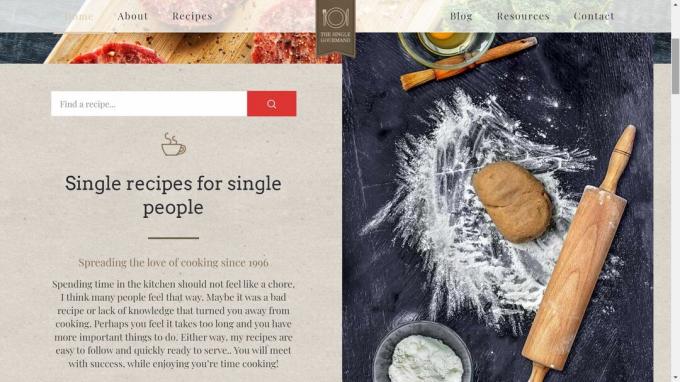 o site gourmand único