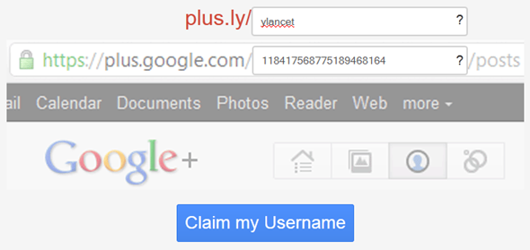 nome do URL do google plus