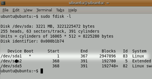 Como redefinir qualquer senha do Linux fdisk