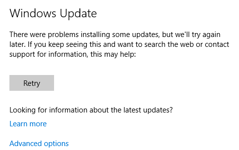 Problemas do Windows Update