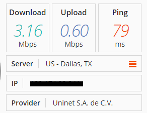 Use o BandwidthPlace para testar a Internet Baixar e carregar os resultados da velocidade da largura de banda