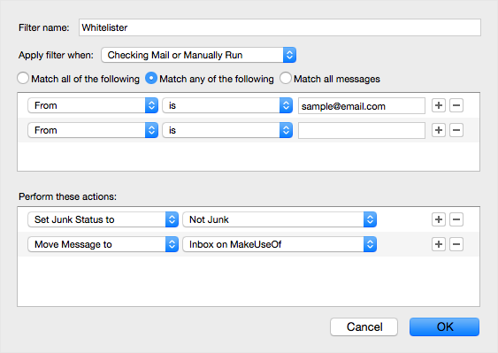 instruções postbox-email-whitelist