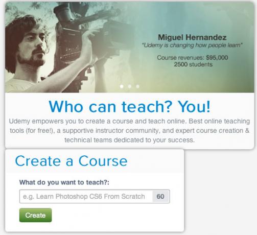 Criação de cursos na Udemy