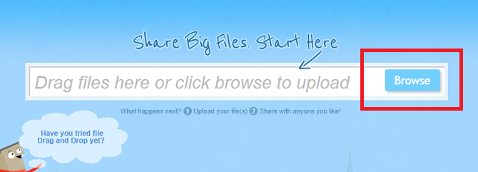 Como enviar arquivos grandes por e-mail usando o SendSpace sendpace homepage 670x241