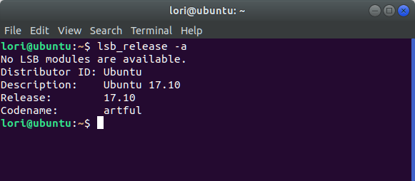 Verifique sua versão do Ubuntu