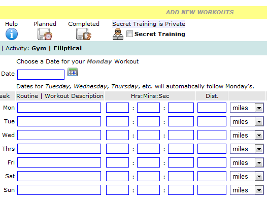 Planejar e acompanhar o sucesso dos exercícios com o Journal of Training jot10