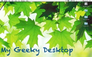 GeekTool - Exibir informações do sistema no Mac no estilo 00 Screenshot da área de trabalho