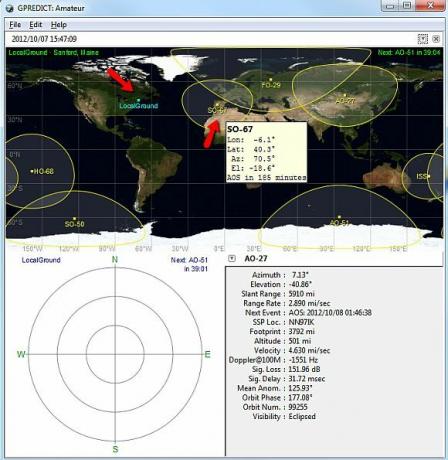 prever software de satélite