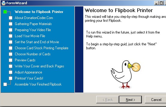 Crie seu próprio flipbook com impressora flipbook (somente Windows) flipbook3