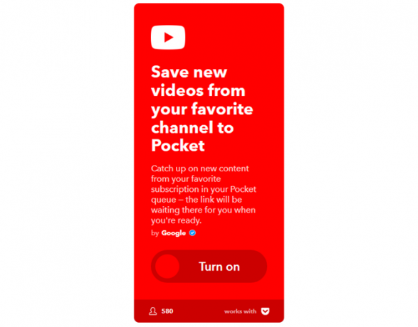 O melhor guia IFTTT: use a ferramenta mais poderosa da Web como um profissional 61IFTTT YouTubeToPocket