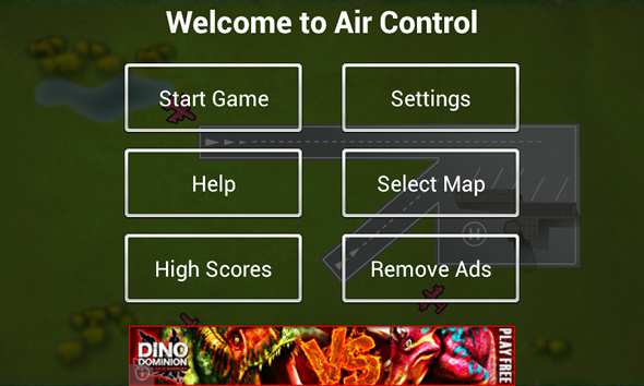 Controle os céus e os aviões terrestres com segurança com o Air Control [Android 1.6+] aircontrol main