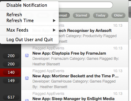 cliente do google reader mac