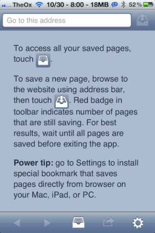 Páginas offline offline permite exibir sites sem Internet [iOS, grátis por tempo limitado] 2012 10 30 20