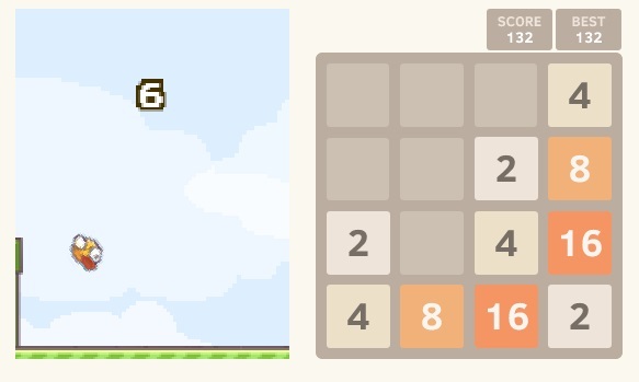 2048 lado a lado