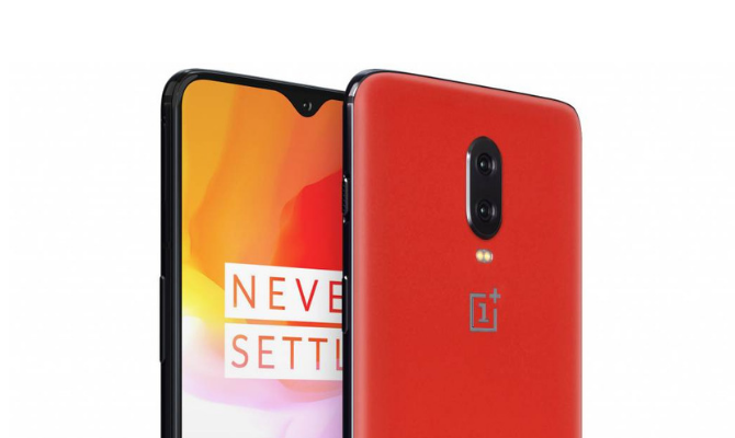 Entalhe de lágrima do OnePlus 6T