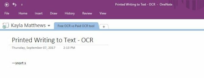 reconhecimento óptico de caracteres onenote