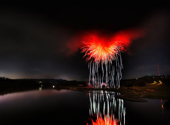 Como fotografar um satan de fogos de artifício