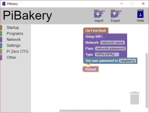 Arrasto de PiBakery do MakeUseOf Linux