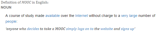 Definição MOOC