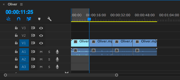 Adobe Premiere-marks - cortar vídeo Adobe Premiere