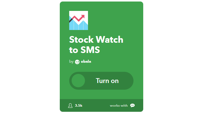 O melhor guia IFTTT: use a ferramenta mais poderosa da Web como um profissional 17IFTTT StockWatchToText