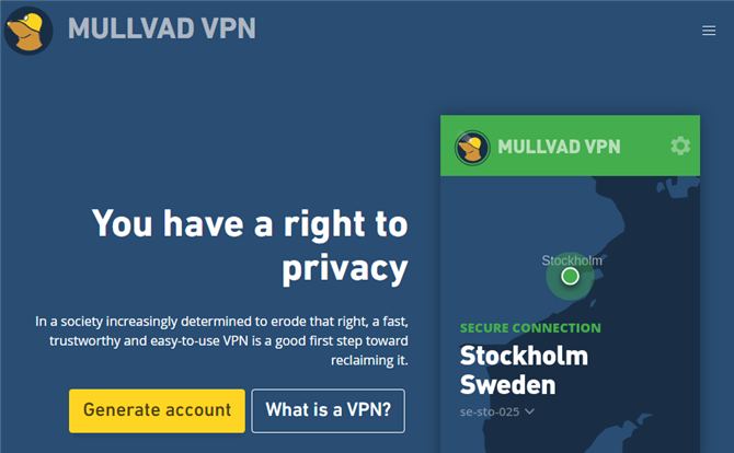 Revisão da VPN Mullvad: Introdução à página de abertura do Mullvad de ponta e complexa