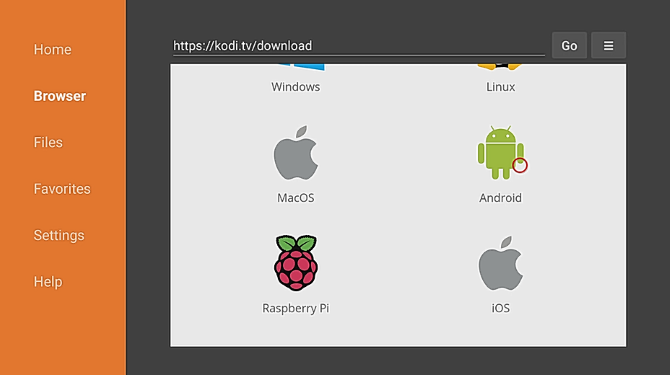 Baixar Kodi to Fire Stick