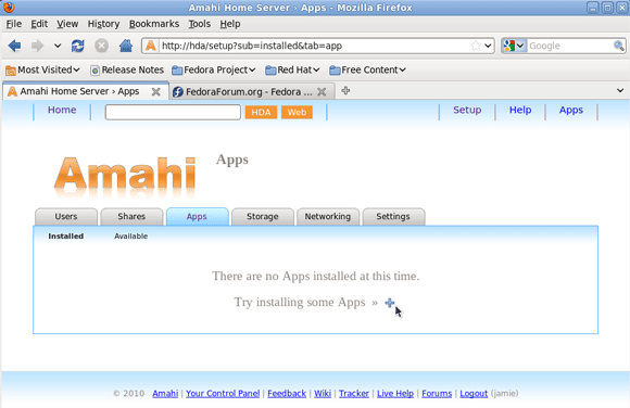 Configurando um servidor doméstico Amahi - Adicionando uma unidade ao seu servidor [Linux] 1 instalar aplicativos