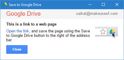 Salvar links no Google Drive