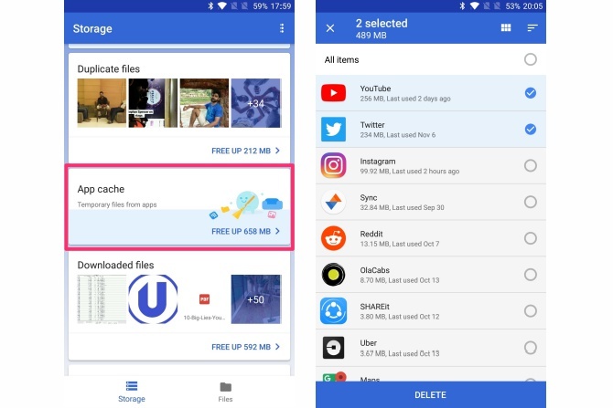 recursos dos arquivos do google go app
