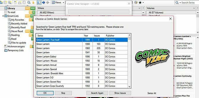 Organize quadrinhos com ComicRack - scraper