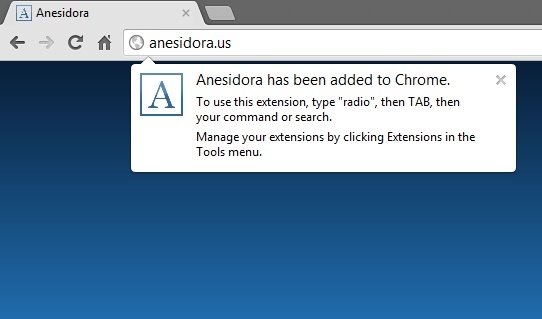 Ouça a Pandora In Peace - sem anúncios, sem guias [Chrome] 9 Anesidora search message