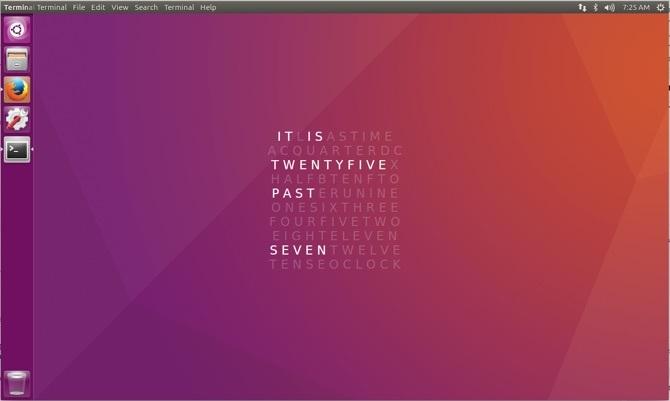 Word clock no Ubuntu usando Conky