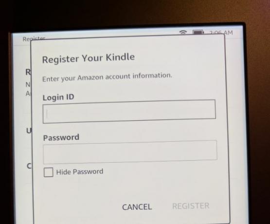 Como configurar e usar o Kindle Paperwhite 04 Registre o Paperwhite