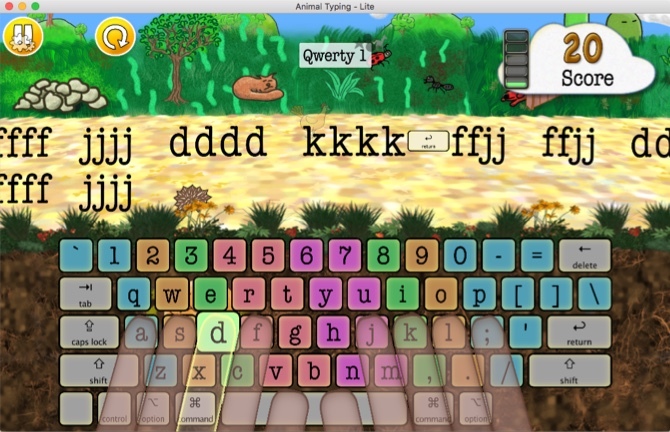 Digitação de animais Lite Typing App for Mac