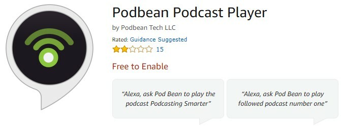 Podbean para podcasts da amazon echo