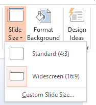 Como alterar o tamanho de seus slides no aspecto do powerpoint do PowerPoint