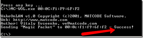 acordar no endereço MAC da LAN
