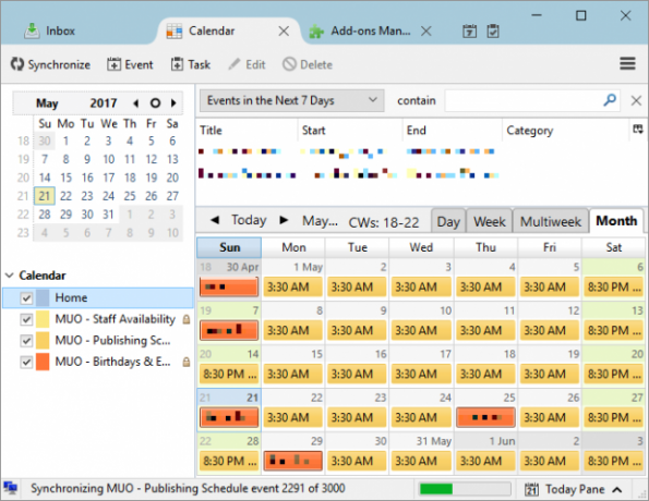 Como integrar o Google Agenda ao Thunderbird Thunderbird Lightning Calendar Events 647x500