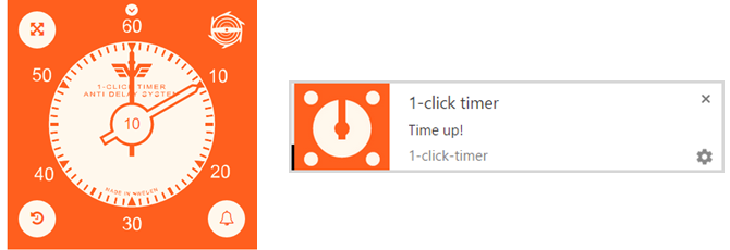 Extensão Chrome 1clicktimer